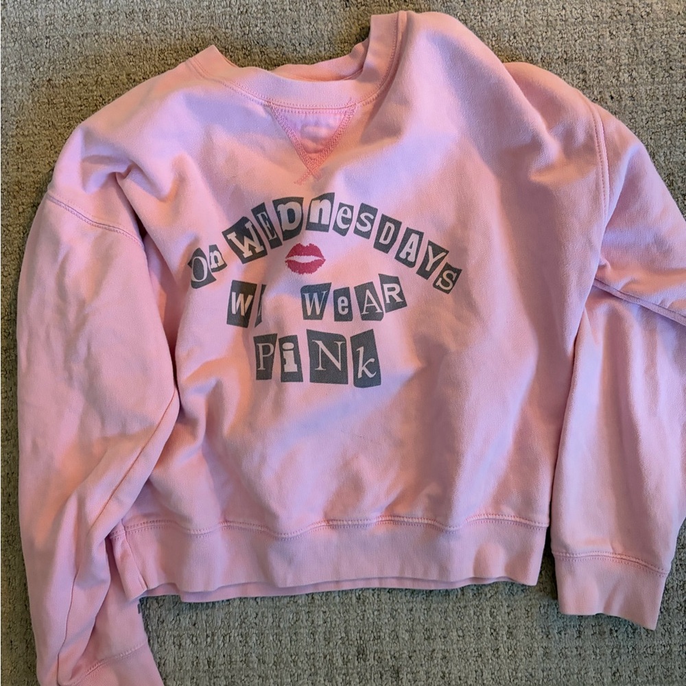 American Eagle Outfitters Pink Mean Girls Sweatshirt